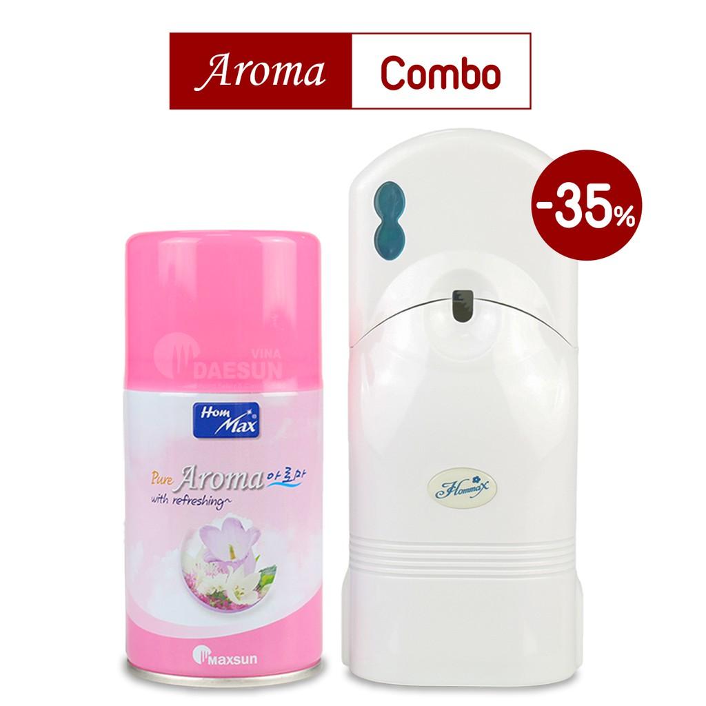 Máy Xịt Phòng Tự Động và Nước Hoa Xịt Phòng Aroma Hommax - Hàng Chính Hãng