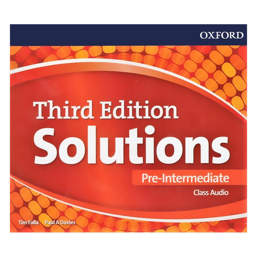 [Hàng thanh lý miễn đổi trả] Solutions (3E) Pre-Intermediate Class Audio CDs