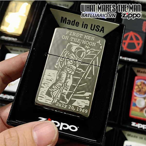 Bật Lửa Zippo 150 50Th Anniversary Moon Landing Design