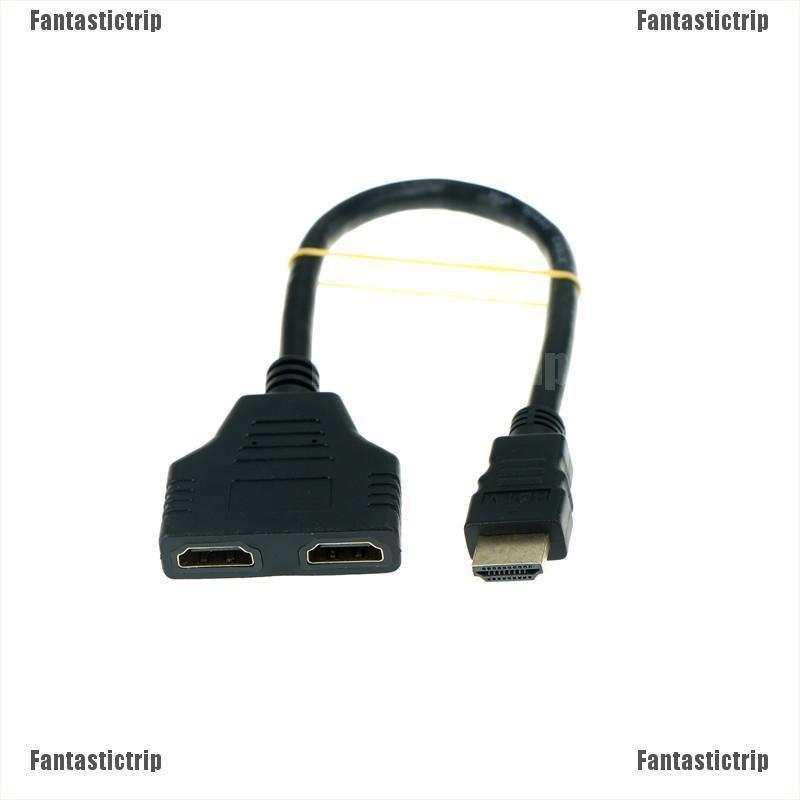 Cáp chia đầu HDMI thành 2 cổng HDMI 1080P kết nối video TV PC