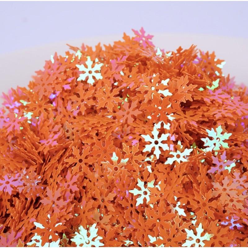 Hộp 30g Kim Tuyến Sequins Hình Hoa Tuyết Cánh Nhọn Trang Trí - Trường Thịnh Sài Gòn