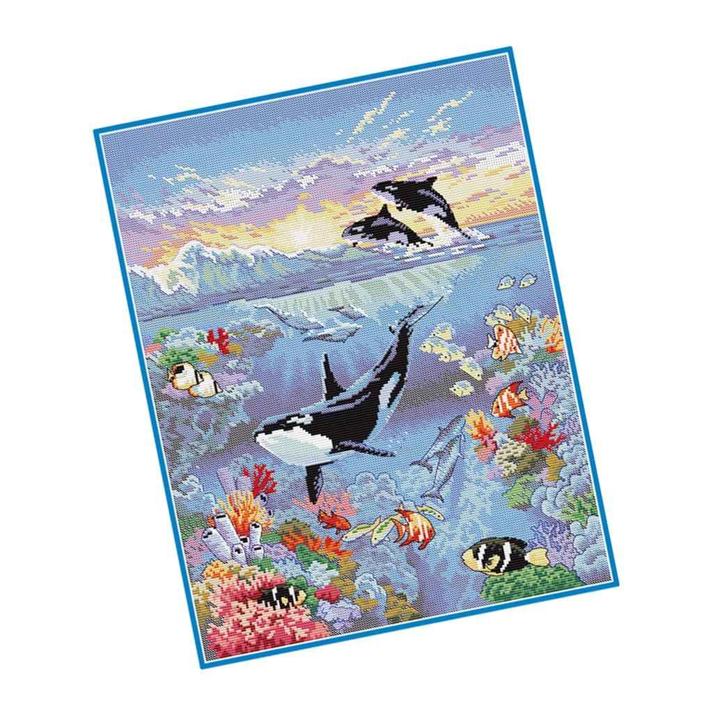 Stamped Cross Stitch Kits For Kids Embroidery 11 Counted