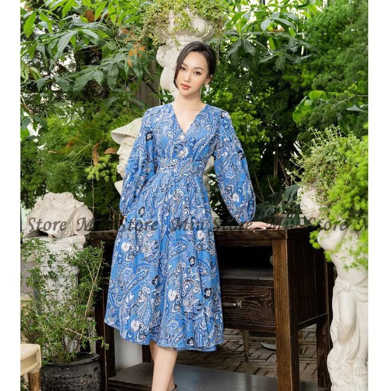 Đầm nữ thiết kế váy xinh sang chảnh qua gối MIUSTORE D00235