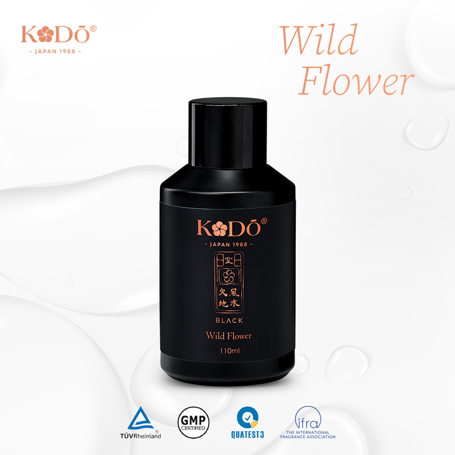 KODO - Wild Flower - Tinh Dầu Nước Hoa Thơm Phòng Nguyên Chất - Black Collection - 15ml/110ml/500ml