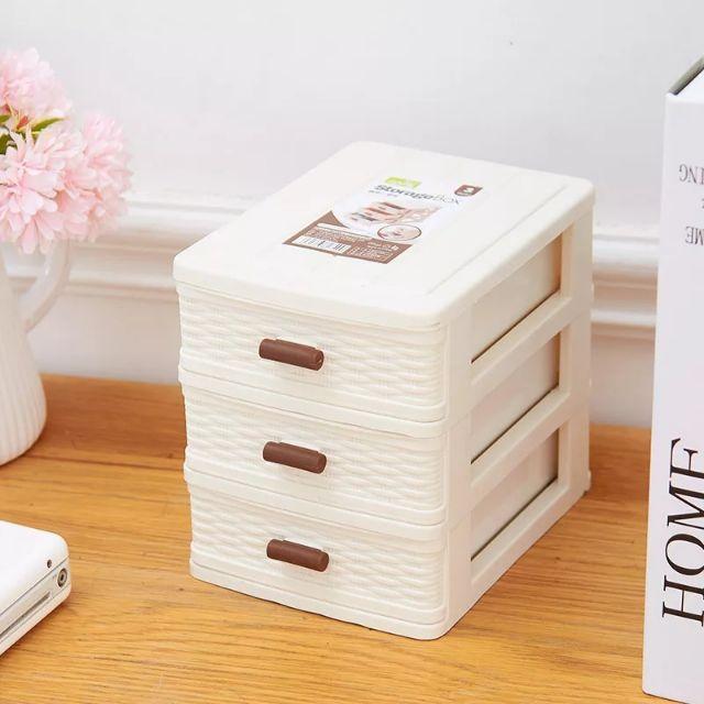 Tủ nhựa mini 3 tầng để bàn mã 277b