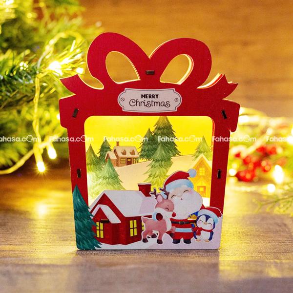 Đèn Gỗ Trang Trí Giáng Sinh - Bách Mộc - Hộp Quà Cây Thông