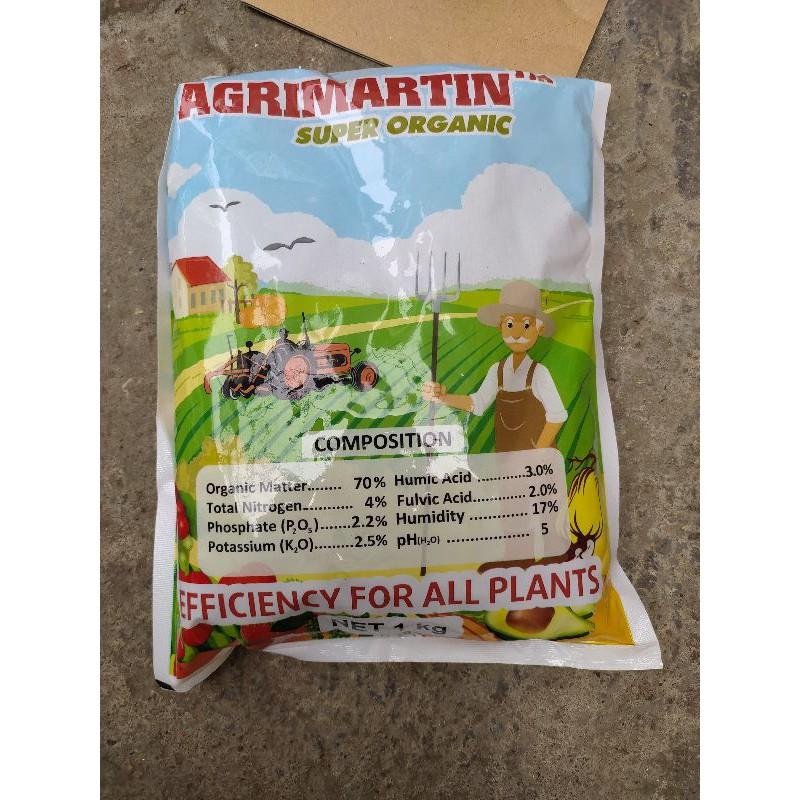 Combo 10 gói phân hữu cơ nhập khẩu Agromartin 1kg