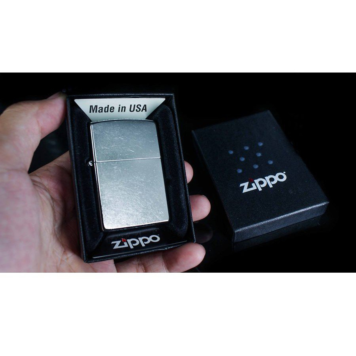 Bật Lửa Zippo 207 REGULAR STREET CHROME | Made in USA