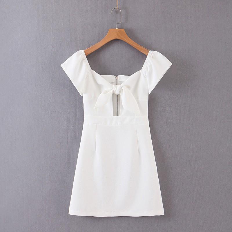 Váy cho mẹ chất cotton co dãn mềm _ Trắng khoá