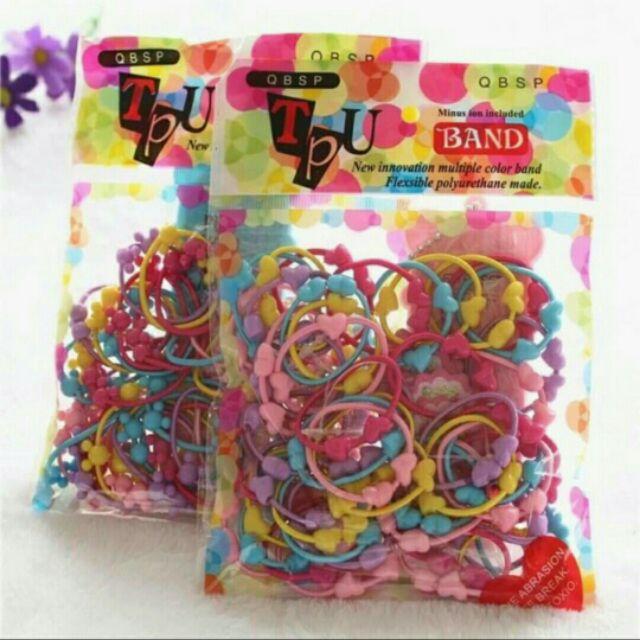 Set 30 dây buộc tóc bé gái