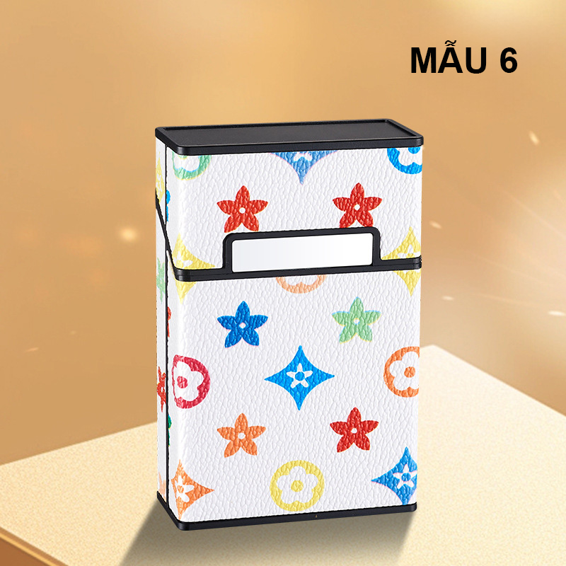 Hộp Đựng Thuốc 20 Điếu Lớn Ngắn Bọc Da