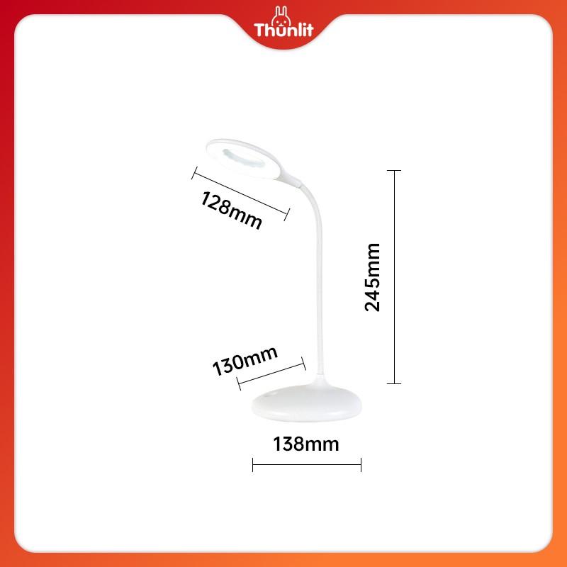 Đèn bàn ký túc xá 3 mức sáng sạc USB