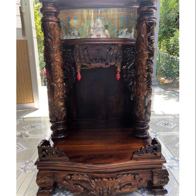 Bàn Thờ Ông Địa Thần Tài 60-98cm gỗ Muồng( Chiu Liu)