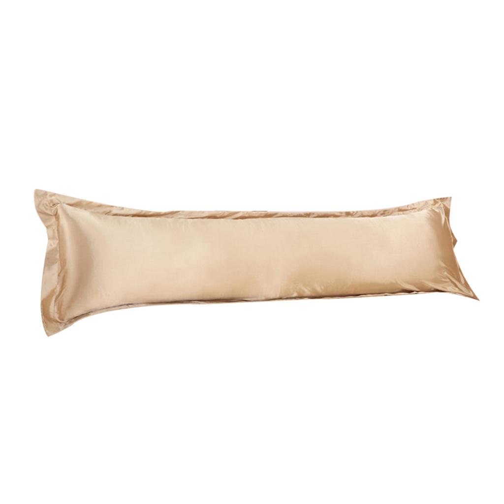 Solid Color Luxury Silk Body Full Long Pillow Pillow Case Cover Pillowcase