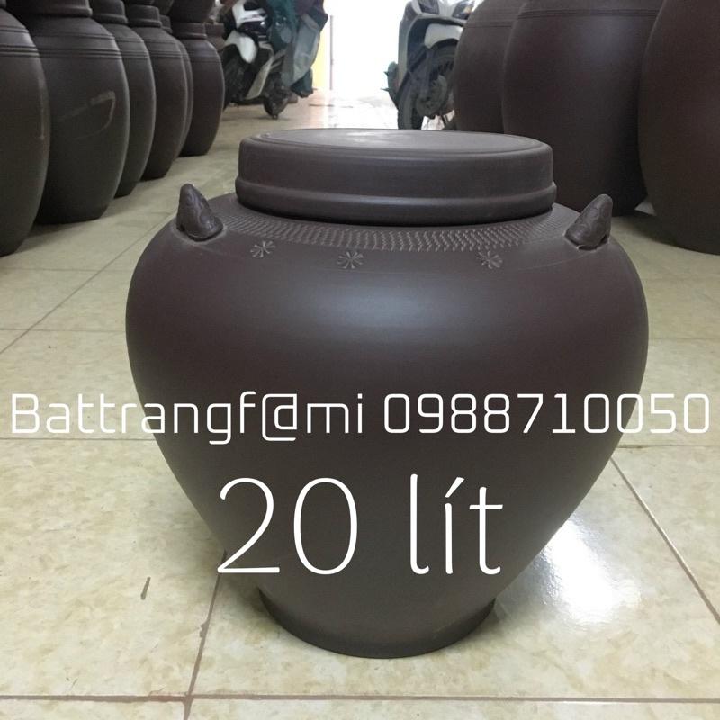 CHUM SÀNH DÁNG CỔ 20 LÍT SỨ BÁT TRÀNG