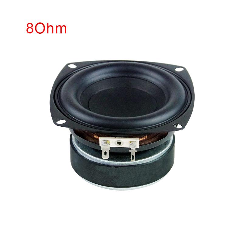 Loa siêu trầm 4 inch Loa siêu trầm 40W 4Ohm Loa bass 8ohm Công suất mạnh Bộ loa siêu trầm loa 2.1 2 Loa chéo Loa trầm DIY Màu sắc: 8Ohm 1Pc
