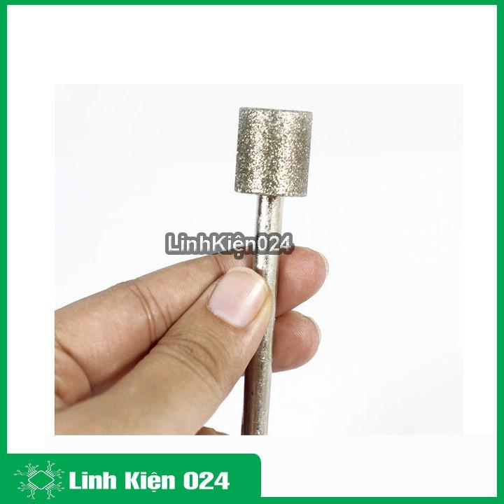 Đầu mài Kim Cương Mũi Trụ Siêu Cứng Trục 6mm