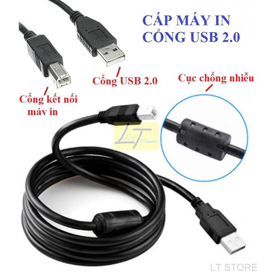 Cáp máy in cổng USB dài 5m chống nhiễu