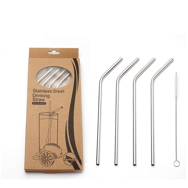 Ống Hút Kim Loại Không Gỉ Tái Sử Dụng Thân Thiện Với Môi Trường Stainless Steel Straws