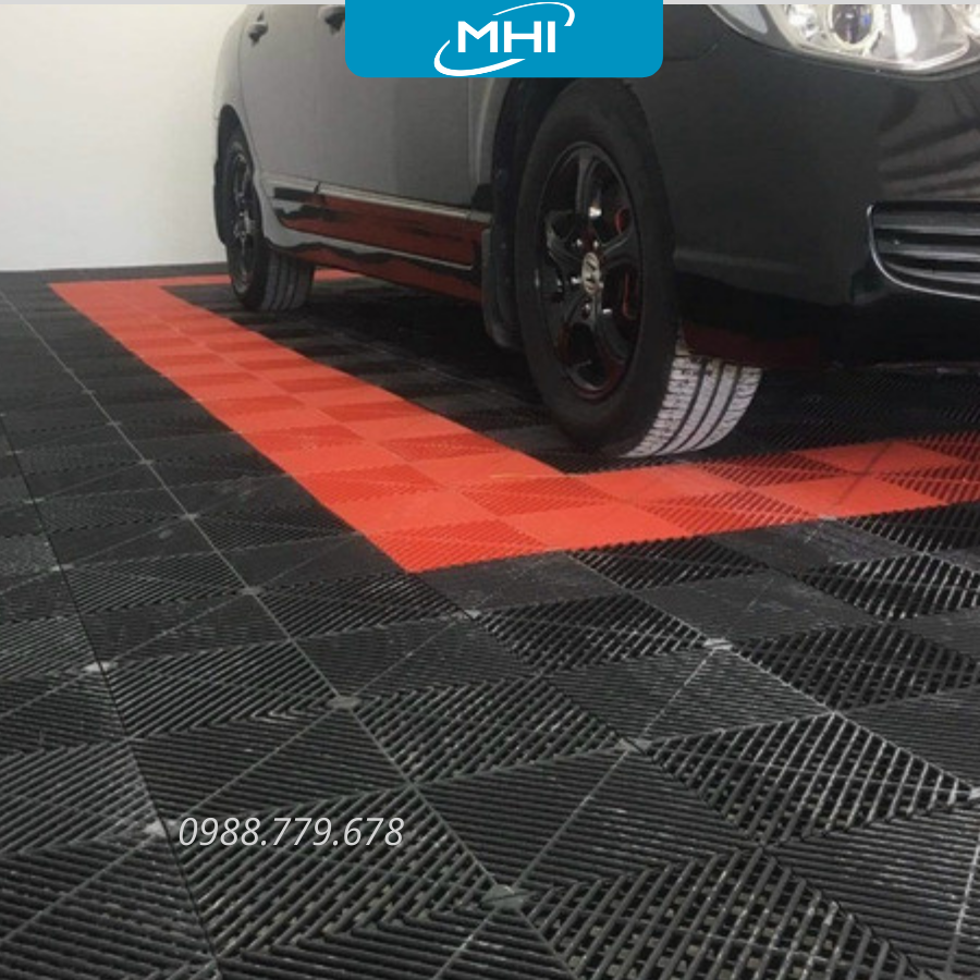 [Hàng dày 2.5 cm] Tấm lót sàn gara ô tô / trung tâm chăm sóc xe ô tô, khu vực rửa xe ô tô