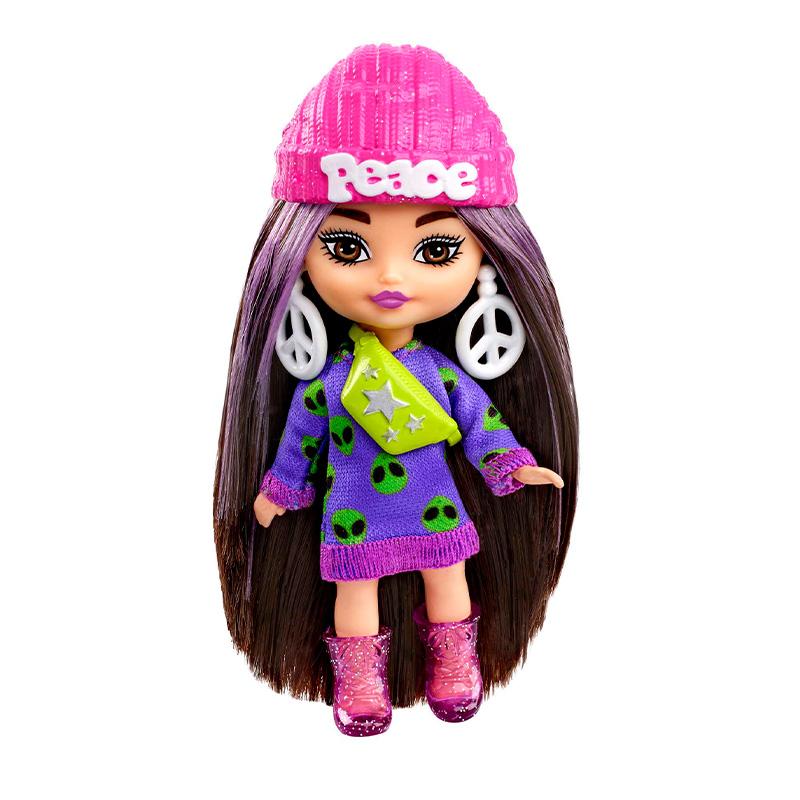 Đồ Chơi BARBIE Búp Bê Barbie Mini Mini Extra - Ailen Print Hoodie HLN46/HLN44