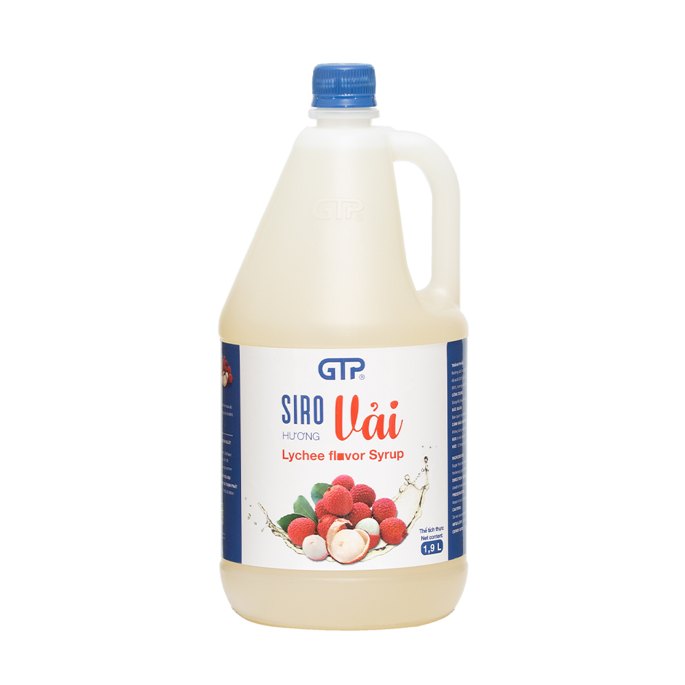 Siro Vải GTP - Chuyên kết hợp nhiều đồ uống: Trà sữa, Trà trái cây, Cocktail, Mocktail