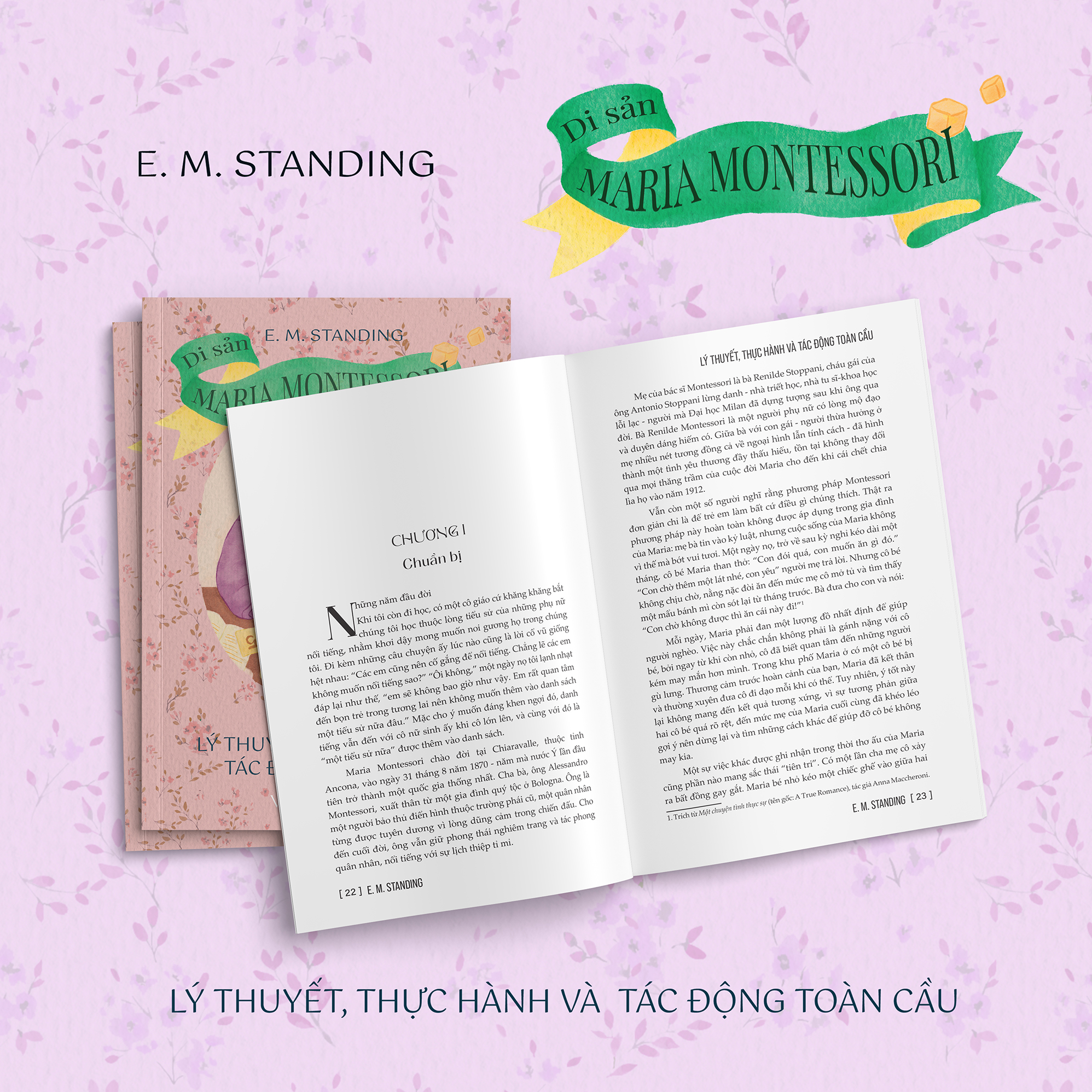 Sách - Di Sản Maria Montessori: Lý Thuyết, Thực Hành và Tác Động Toàn Cầu | Tác giả E.M. Standing