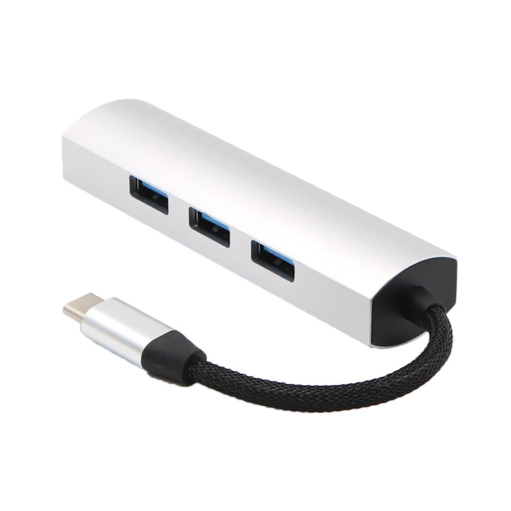 USB-C to 4 Port USB 3.0 HUB Adapter Connector Converter