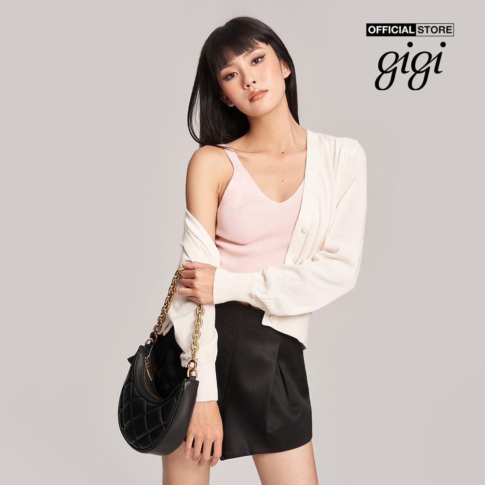 GIGI - Áo dệt kim nữ hai dây cổ chữ V phom ôm thời trang G1305K222710