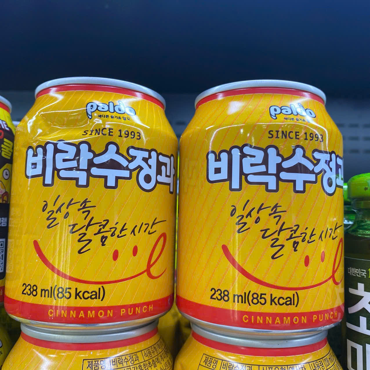 Nước Hồng Quế Birak Sujeonggwa Paldo Hàn Quốc Lon 238ML / 팔도) 비락수정과 238ML