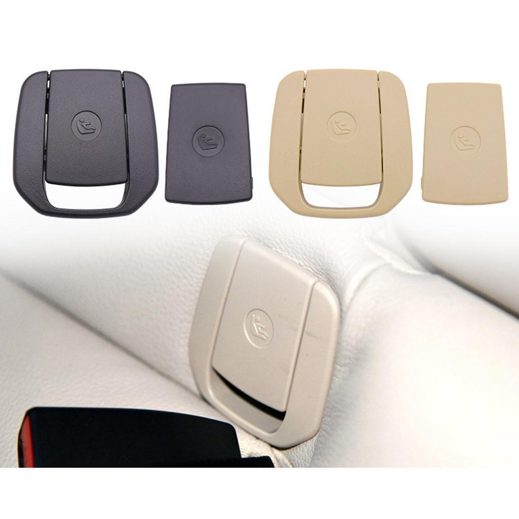 2xCar Child Rear Seat Isofix Mount Cover for BMW E90 E91 E81 E87 F20 Beige