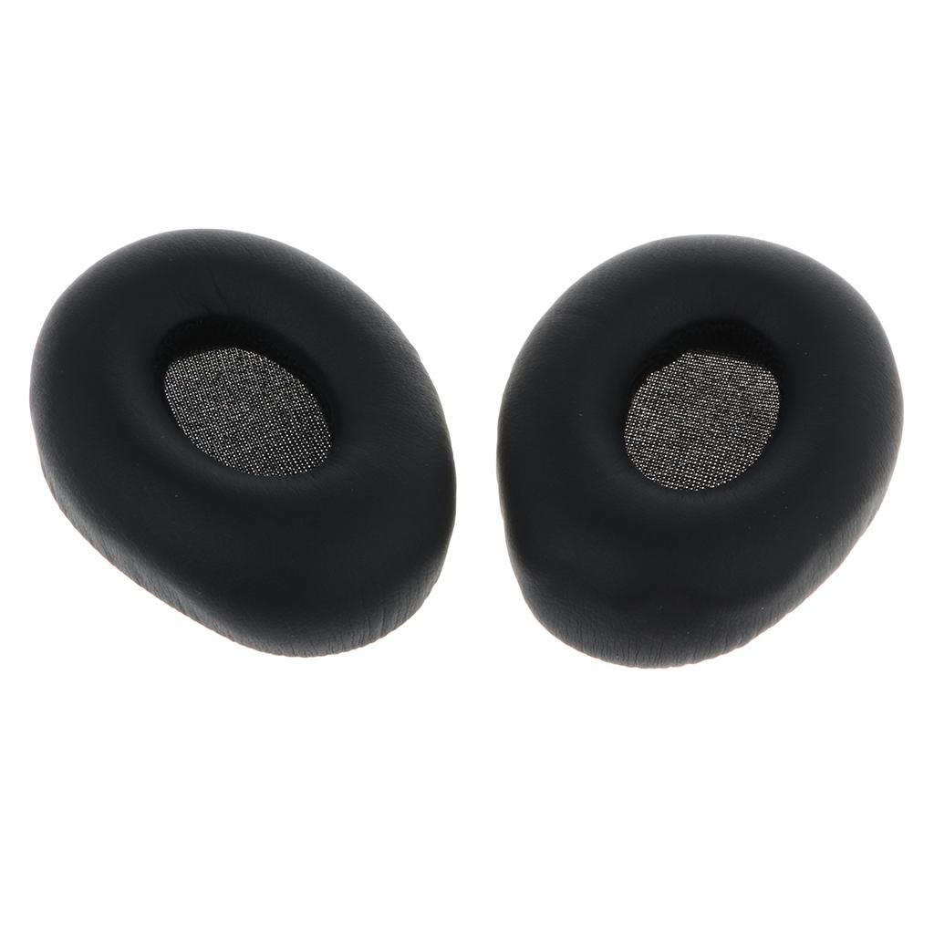 2X Replacement Memory Foam Earpads for Headphones Black