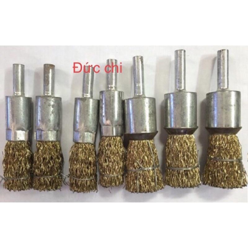 Chổi đánh rỉ sắt rỉ sét dạng bút chôi 6mm lăps máy khoan
