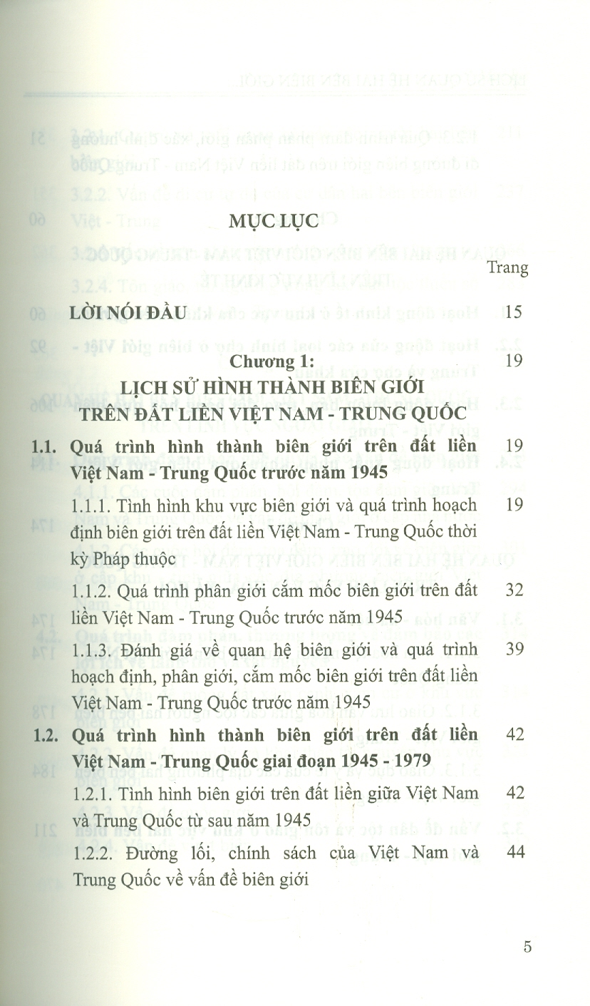 Lịch Sử Quan Hệ Hai Bên Biên Giới Trên Đất Liền Việt Nam - Trung Quốc Từ Năm 1945 Đến Năm 1979 (Sách chuyên khảo)