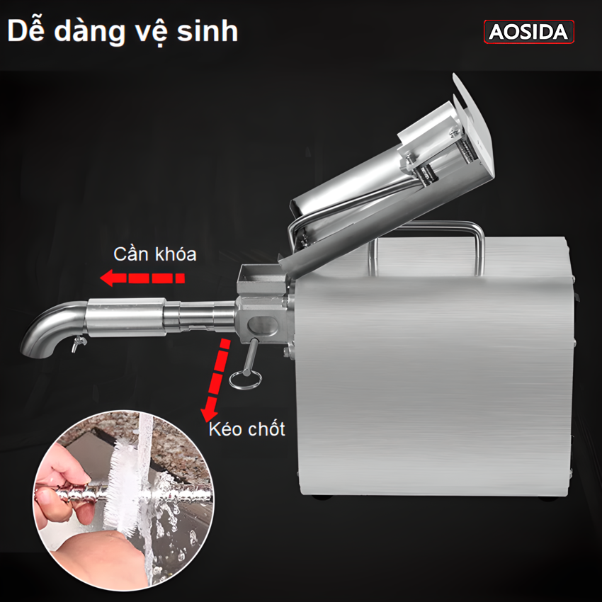 Máy ép dầu thực vật dùng trong gia đình thương hiệu cao cấp AOSIDA 888A - Hàng Chính Hãng