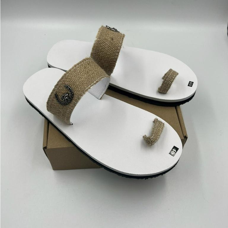 dép xỏ ngón nam nữ đế bằng quai bố ( sandal đồng nai )
