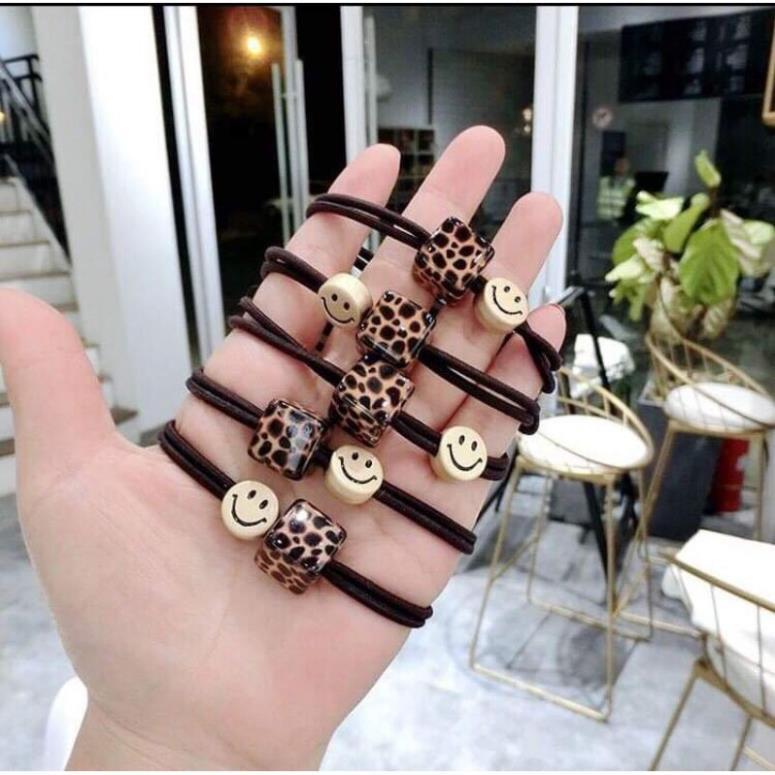 Chun buộc tóc, thun buộc tóc, dây buộc tóc ngọc, dây buộc tóc phong cách Hàn Quốc