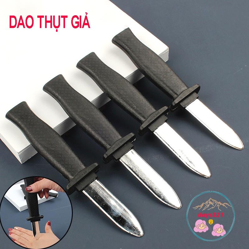 ảo thuật dao tự thụt ( chất liệu nhựa - tuyệt đối an toàn