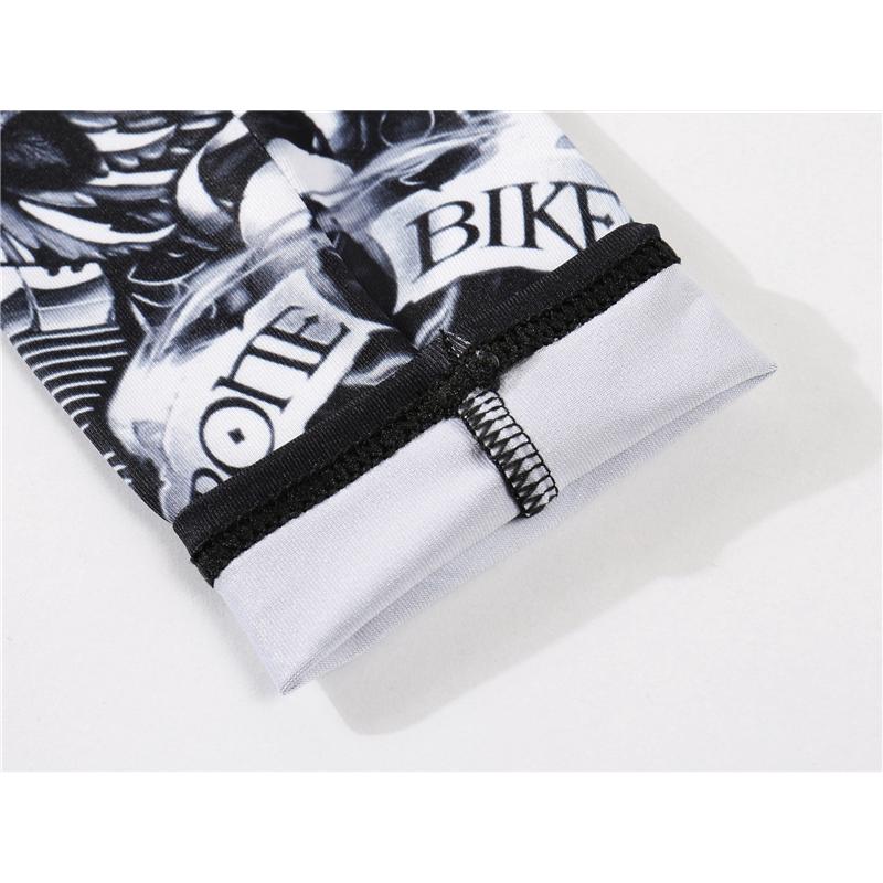 Găng tay ống chống nắng in họa tiết hình xăm dùng khi chạy xe mô tô Harley Davidson