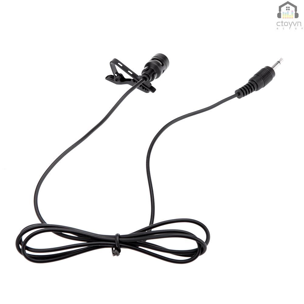 Micro kẹp cổ áo bằng kim loại 3.5mm cho máy tính/laptop