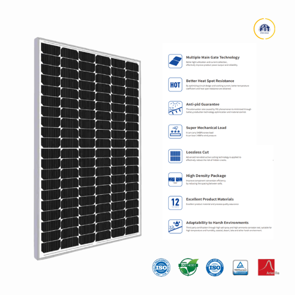 Tấm pin năng lượng mặt trời 450w BCT450M-24