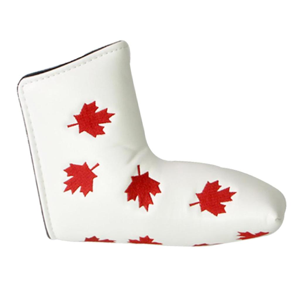 Waterproof Golf Blade Putter Head Cover Boot Headcover Protector Boots White