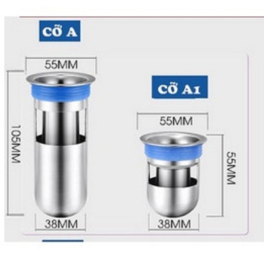 Phụ kiện Ngăn mùi nhà tắm - INOX 304 lắp thoát sàn chống mùi hôi ngăn vi khuẩn trào ngược lên