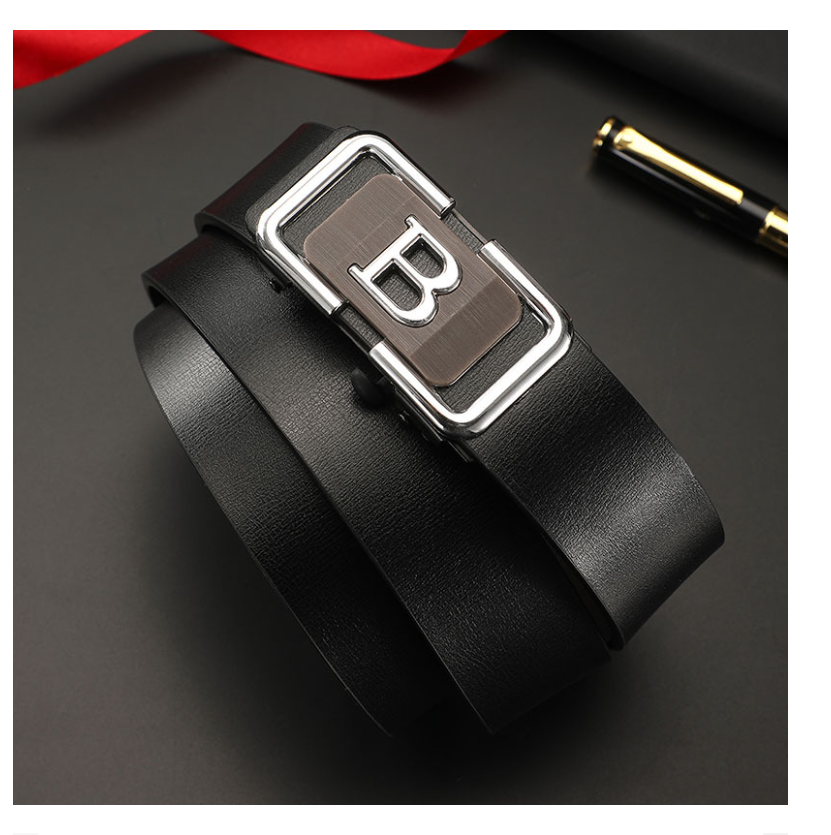 Dây lưng thắt lưng nam mặt khóa tự động hợp kim cao cấp phong cách cá tính