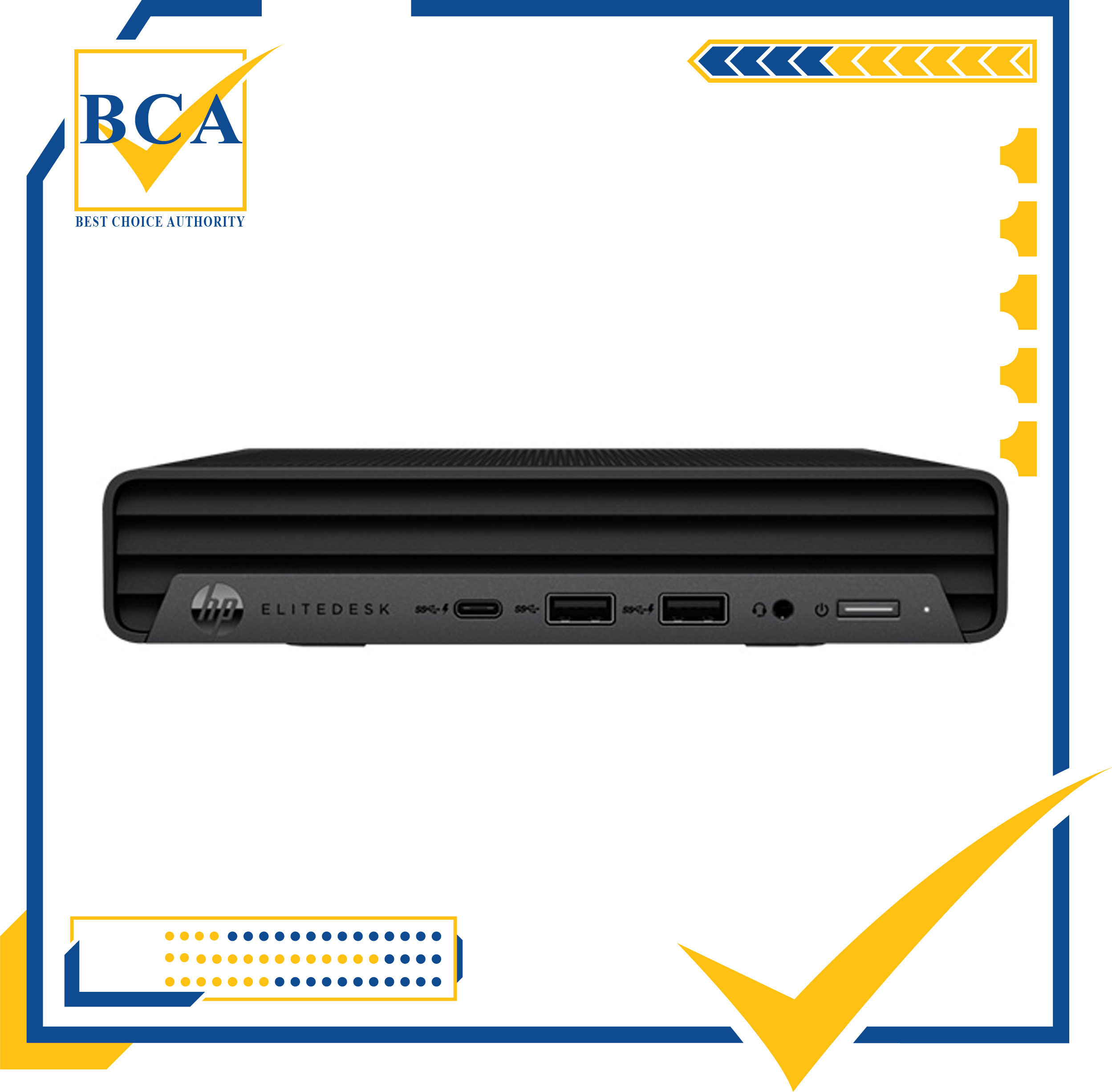 Máy tính để bàn HP Elitedesk 800 G6 desktop mini Intel core I7-10700/8GB/SSD 512GB/Win10 Home/Bảo hành 3 năm-Hàng chính hãng