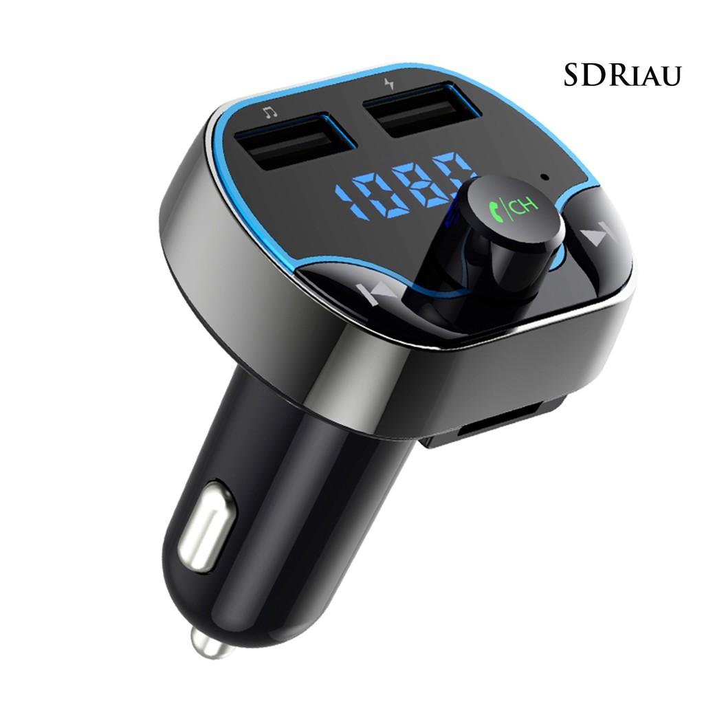 Củ Sạc Trên Xe Hơi Qcd_T24 Dual Usb Bộ Truyền Tín Hiệu Bluetooth