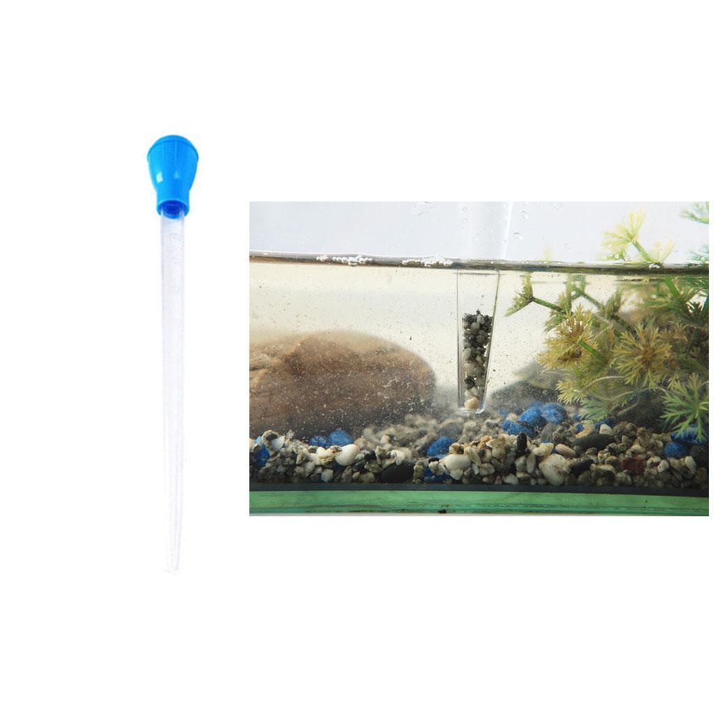 2Pcs 50ml Manual Tank Dropper Gravel Pipette Straw Durable Feeding