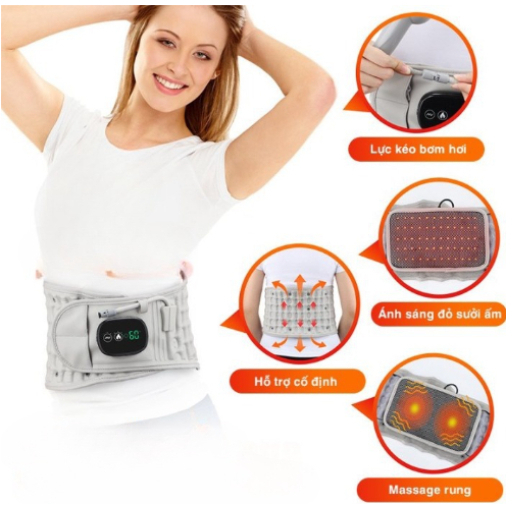 Đai lưng cột sống HAILICARE Z5 cao cấp, đai kéo giãn cột sống hỗ trợ giảm đau lưng do thoát vị đĩa đệm