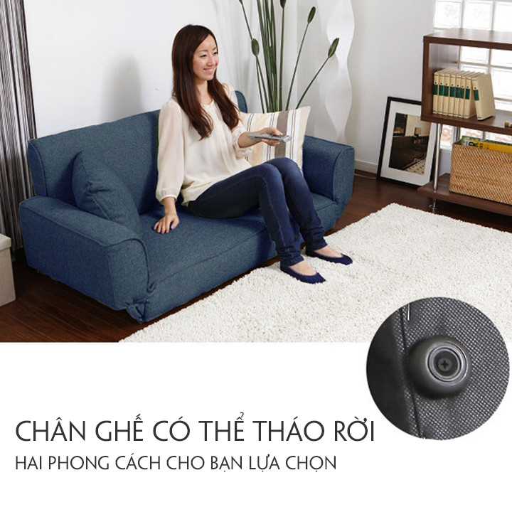 Ghế Sofa Phòng Khách Đa Năng - Ghế Sofa Kiêm Giường Nằm 1m75 - Ghế Sofa Lười - Salon Phòng Khách - Ghế Sofa Gấp Gọn Đa Năng, Ghế Sofa Giường Cao Cấp