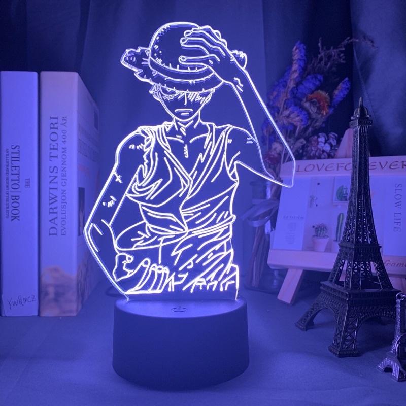 Đèn Led Anime One Piece Monkey D Luffy Figure Kids Light Led trang trí phòng ngủ cho trẻ em